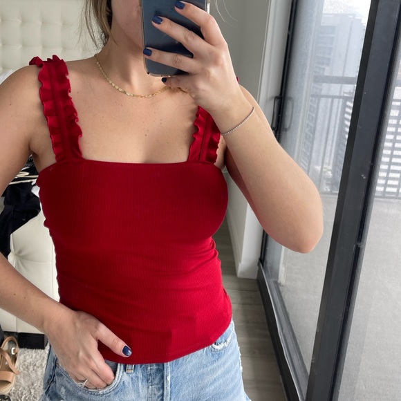 Intermix Ivy Ruffle Tank Top - Picture 4 of 8